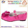 Wholesale pink with flower dress shoes for children